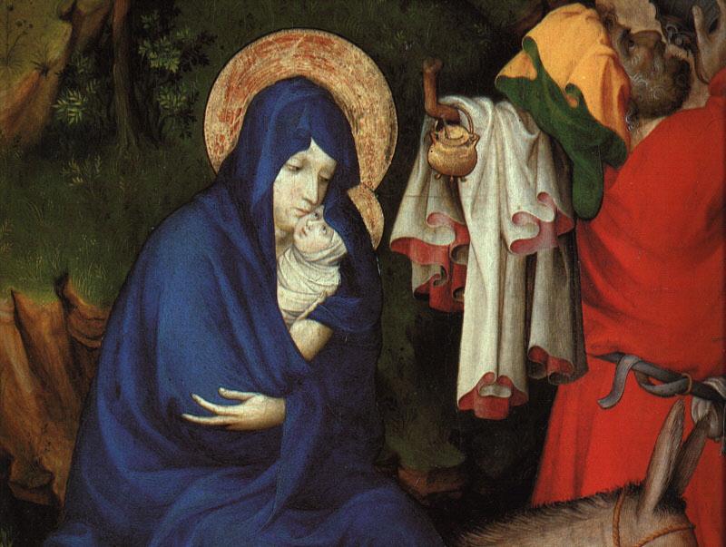 BROEDERLAM, Melchior The Flight into Egypt (detail) fg